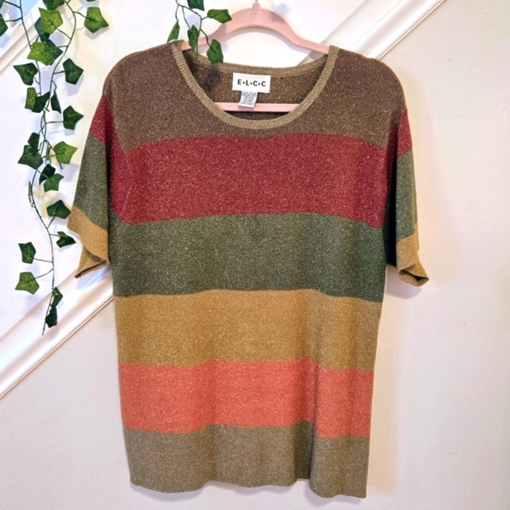 🐂VTG Shimmer Earthtone Sweater